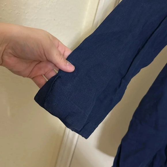 Lilly Pulitzer Beaded Embroidered Tassel Linen Tunic - Picture 3 of 7